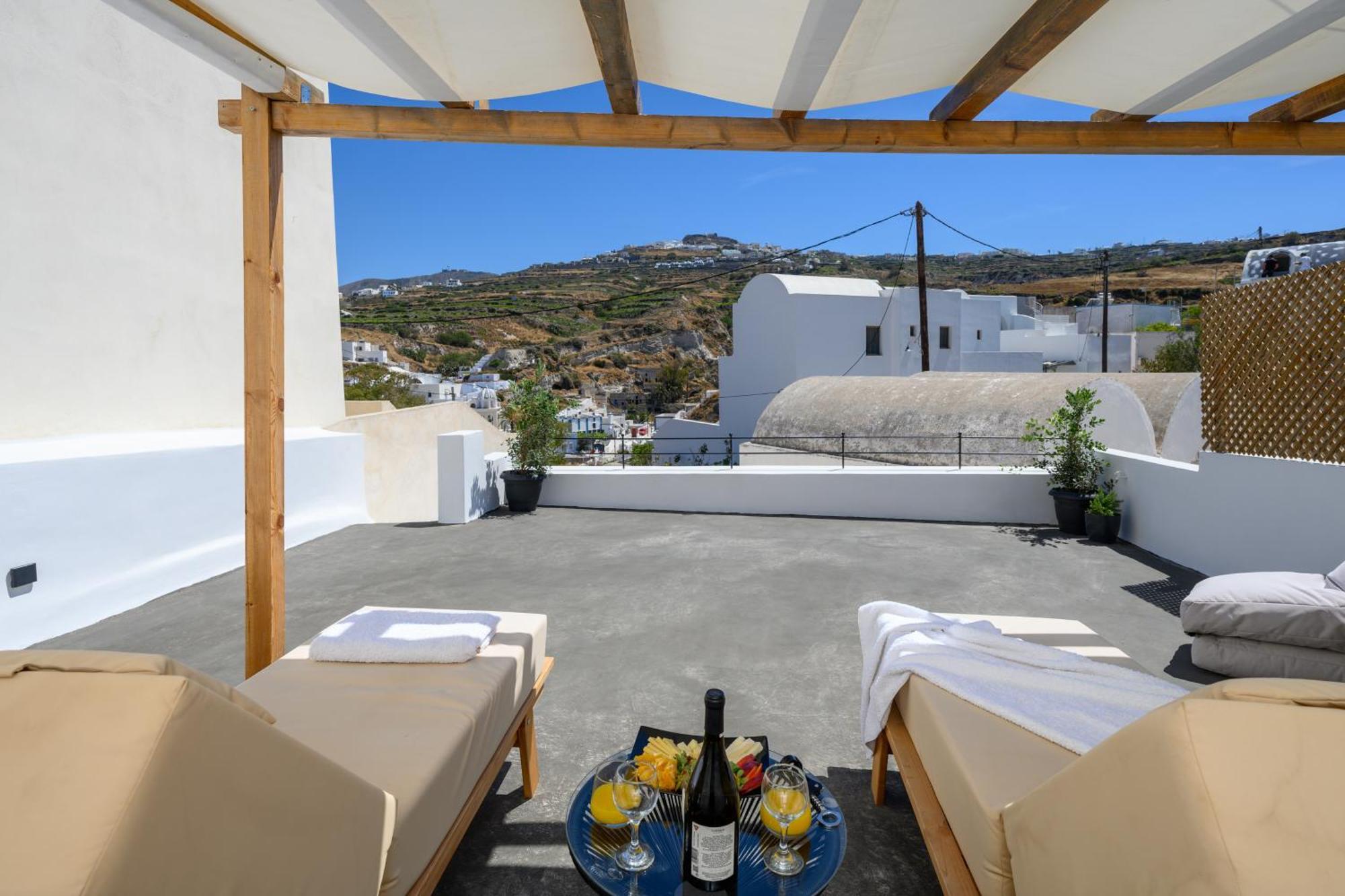 Angeleve Villa With Private Jacuzzi Fira  Zewnętrze zdjęcie